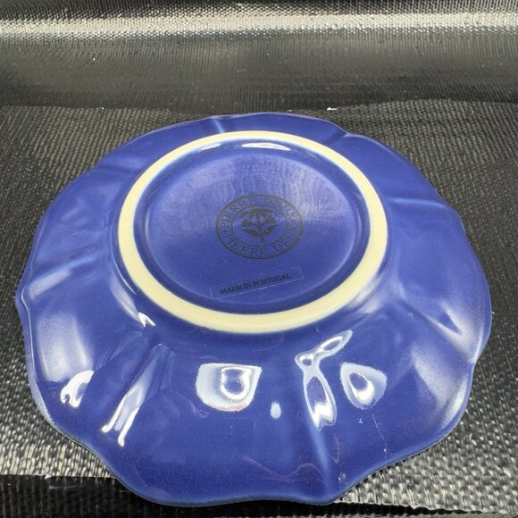 Pierre Deux Blue Teacup And Saucer Set Ceramic Made In Portugal Cup Plate Set - Picture 14 of 16